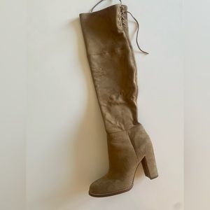 VINCE CAMUTO Tan Over the knee Suede Boots